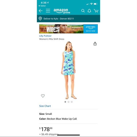 NWT Lilly Pulitzer Mila Shift Dress - Size Med - Picture 7 of 7